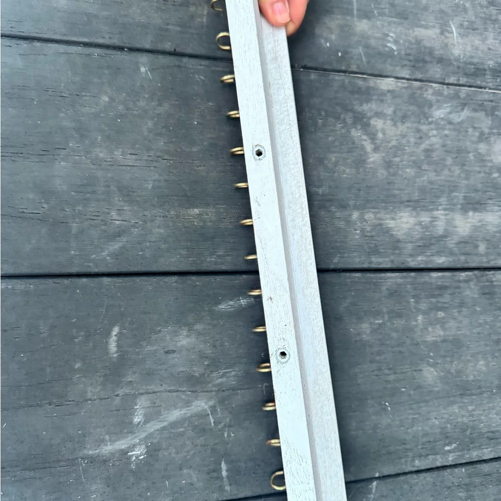 White Wall Small Shelf with Hooks
